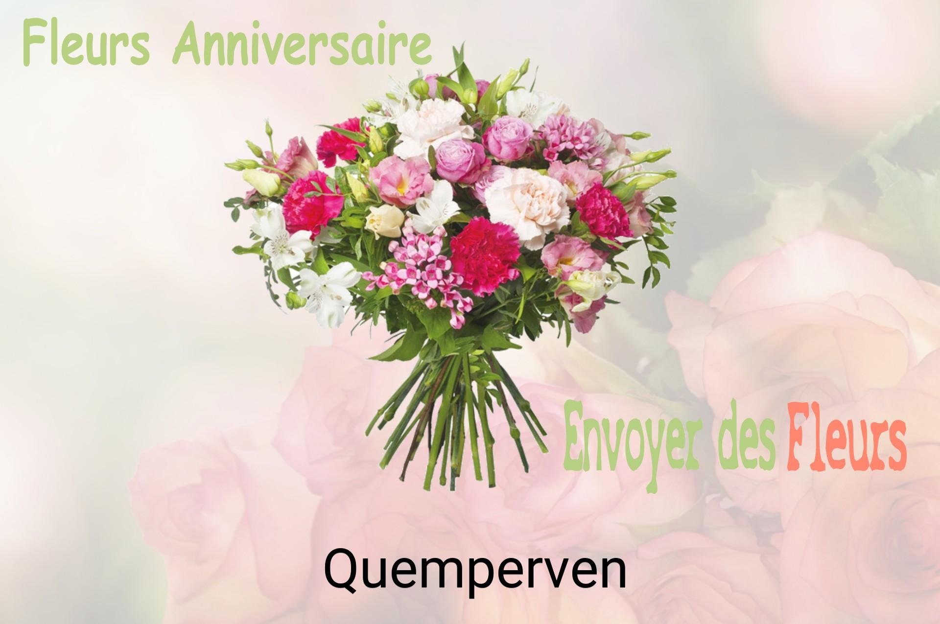 Bouquet de fleurs d’anniversaire livré à Quemperven